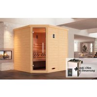 WEKA Massivholzsauna »KEMI«, BxHxT: 196 cm x 200 cm x 146 cm – braun WEKA Massivholzsauna »KEMI«, BxHxT: 196 cm x 200 cm x 146 cm – braun