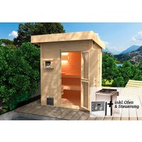 WEKA Saunahaus »NAANTALI«, BxHxT: 210 cm x 253 cm x 249 cm – braun WEKA Saunahaus »NAANTALI«, BxHxT: 210 cm x 253 cm x 249 cm – braun