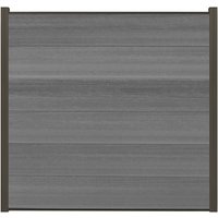 elephant® Sichtschutzzaun-Komplettset »Cora Line«, BxH: 190 x 180 cm, WPC/Aluminium – grau elephant® Sichtschutzzaun-Komplettset »Cora Line«, BxH: 190 x 180 cm, WPC/Aluminium – grau