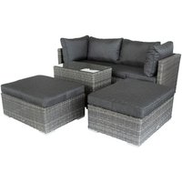 BELLAVISTA Loungeset, 4 Sitzplätze, Aluminium/Sicherheitsglas BELLAVISTA Loungeset, 4 Sitzplätze, Aluminium/Sicherheitsglas