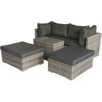 BELLAVISTA Loungeset, 4 Sitzplätze, Aluminium/Sicherheitsglas BELLAVISTA Loungeset, 4 Sitzplätze, Aluminium/Sicherheitsglas