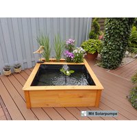 PROMADINO Hochteich, viereckig, B x L: 146 x 127 cm – braun PROMADINO Hochteich, viereckig, B x L: 146 x 127 cm – braun