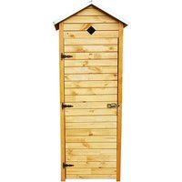 PROMADINO Geräteschrank »Babylon«, BxHxT: 78 x 195 x 49,5 cm, braun, Holz PROMADINO Geräteschrank »Babylon«, BxHxT: 78 x 195 x 49,5 cm, braun, Holz