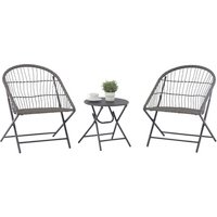 SUNGÖRL Balkonset »Lana«, Stahl, 3-teilig – grau | gelb SUNGÖRL Balkonset »Lana«, Stahl, 3-teilig – grau | gelb