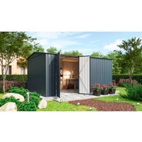 Globel Gerätehaus »Worker«, Metall, BxHxT: 454 x 224,6 x 308 cm (Außenmaße inkl. Dachüberstand) – grau Rabatt: 18 % Globel Gerätehaus »Worker«, Metall, BxHxT: 454 x 224,6 x 308 cm (Außenmaße inkl. Dachüberstand) – grau Rabatt: 18 %