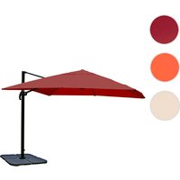 MVG Ampelschirm »MVG-A96«, 360 x 300 cm, mit Schirmständer, 360° drehbar – rot MVG Ampelschirm »MVG-A96«, 360 x 300 cm, mit Schirmständer, 360° drehbar – rot