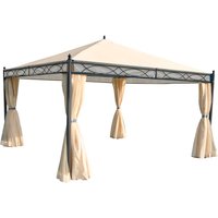 MVG Pergola »MVG-HA014«, 4 x 4 m, 7-cm-Stahl-gestell mit Seitenwand und Moskitonetz – weiss Rabatt: 18 % MVG Pergola »MVG-HA014«, 4 x 4 m, 7-cm-Stahl-gestell mit Seitenwand und Moskitonetz – weiss Rabatt: 18 %