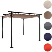 MVG Pergola »MVG-C42«, 3,5 x 3,5 m, 6-cm-Gestell mit Schiebedach – beige MVG Pergola »MVG-C42«, 3,5 x 3,5 m, 6-cm-Gestell mit Schiebedach – beige