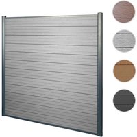 MVG WPC-Sichtschutz »MVG-HA018«, Basiselement, 1,90 m – grau MVG WPC-Sichtschutz »MVG-HA018«, Basiselement, 1,90 m – grau