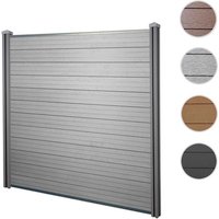 MVG WPC-Sichtschutz »MVG-HA018«, Basiselement, 1,95 m – grau MVG WPC-Sichtschutz »MVG-HA018«, Basiselement, 1,95 m – grau