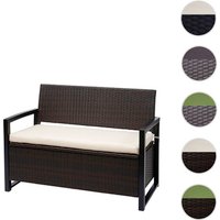 MVG Sitzbank mit Sitzkissen »MVG-F39«, Stahl/Kunststoff, 2-Sitzer, BxHxT: 117 x 87 x 57 cm – braun MVG Sitzbank mit Sitzkissen »MVG-F39«, Stahl/Kunststoff, 2-Sitzer, BxHxT: 117 x 87 x 57 cm – braun