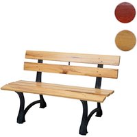 MVG Gartenbank »MVG-F96«, Gusseisen/Holz, 2-Sitzer, BxHxT: 125 x 79 x 60 cm – braun MVG Gartenbank »MVG-F96«, Gusseisen/Holz, 2-Sitzer, BxHxT: 125 x 79 x 60 cm – braun