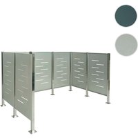 MVG Mülltonnen-Zaun »MVG-J55«, BxHxT: 243 x 150 x 163 cm, Metall – silberfarben MVG Mülltonnen-Zaun »MVG-J55«, BxHxT: 243 x 150 x 163 cm, Metall – silberfarben