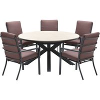 GARDEN IMPRESSIONS Gartentisch »Edison«, rund, Kunststoff/Aluminium, grau/braun – grau | braun Rabatt: 25 % GARDEN IMPRESSIONS Gartentisch »Edison«, rund, Kunststoff/Aluminium, grau/braun – grau | braun Rabatt: 25 %