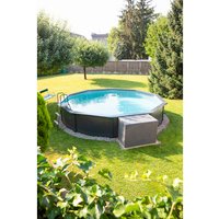 STEINBACH Stahlwand-Pool »Nuovo de Luxe II «, ØxH: 460 x 120 cm, Rund, Grau STEINBACH Stahlwand-Pool »Nuovo de Luxe II «, ØxH: 460 x 120 cm, Rund, Grau