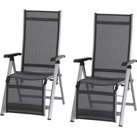 SIENA GARDEN Relaxsessel »Tesoro«, Aluminium, Höhe: 111 cm – silberfarben SIENA GARDEN Relaxsessel »Tesoro«, Aluminium, Höhe: 111 cm – silberfarben