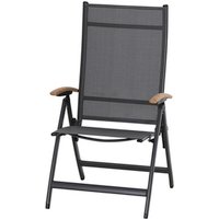 SIENA GARDEN Klappsessel »Savina XL«, Aluminium, BxHxT: 62,5 x 113 x 72 cm – grau SIENA GARDEN Klappsessel »Savina XL«, Aluminium, BxHxT: 62,5 x 113 x 72 cm – grau