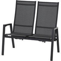SIENA GARDEN Bank »Savona«, Aluminium, 2-Sitzer, BxHxT: 112 x 112,5 x 72 cm – grau SIENA GARDEN Bank »Savona«, Aluminium, 2-Sitzer, BxHxT: 112 x 112,5 x 72 cm – grau