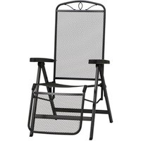 SIENA GARDEN Relaxsessel »Elda«, Stahl, BxHxT: 69 x 103 x 60 cm – grau SIENA GARDEN Relaxsessel »Elda«, Stahl, BxHxT: 69 x 103 x 60 cm – grau