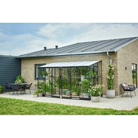 HALLS Gewächshaus »Qube Lean-to«, schwarz, Aluminium/Sicherheitsglas HALLS Gewächshaus »Qube Lean-to«, schwarz, Aluminium/Sicherheitsglas