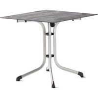 SIEGER Klapptisch, LxB: 80 x 80 cm, Polytec®, quadratisch – grau SIEGER Klapptisch, LxB: 80 x 80 cm, Polytec®, quadratisch – grau
