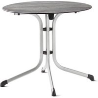 SIEGER Klapptisch, LxB: 85 x 85 cm, Polytec®, rund – grau SIEGER Klapptisch, LxB: 85 x 85 cm, Polytec®, rund – grau