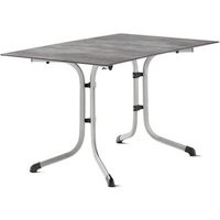 SIEGER Klapptisch, LxB: 90 x 140 cm, Polytec®, rechteckig – grau SIEGER Klapptisch, LxB: 90 x 140 cm, Polytec®, rechteckig – grau