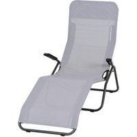 SIENA GARDEN Sonnenliege »Anco«, LxBxH: 144 x 72,5 x 103,5 cm, Stahl – grau SIENA GARDEN Sonnenliege »Anco«, LxBxH: 144 x 72,5 x 103,5 cm, Stahl – grau