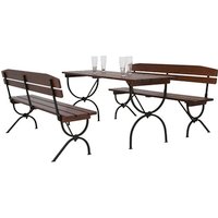 FUN STAR Gartenmöbelset »Bavaria«, 3er-Set, Stahl – braun FUN STAR Gartenmöbelset »Bavaria«, 3er-Set, Stahl – braun
