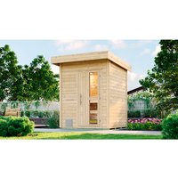 WEKA Saunahaus »Naantali«, BxHxT: 210 x 253 x 249 cm, Nordisches Fichtenholz, für 2 Personen – beige WEKA Saunahaus »Naantali«, BxHxT: 210 x 253 x 249 cm, Nordisches Fichtenholz, für 2 Personen – beige