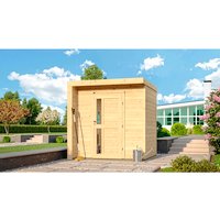 WEKA Ferienhaus »262«, Holz, BxT: 214 x 215 cm (Außenmaße inkl. Dachüberstand) – braun | Holz WEKA Ferienhaus »262«, Holz, BxT: 214 x 215 cm (Außenmaße inkl. Dachüberstand) – braun | Holz