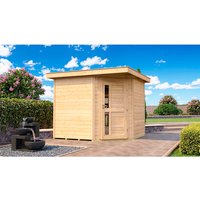 WEKA Ferienhaus »229«, Holz, BxT: 270 x 270 cm (Außenmaße inkl. Dachüberstand) – braun | Holz WEKA Ferienhaus »229«, Holz, BxT: 270 x 270 cm (Außenmaße inkl. Dachüberstand) – braun | Holz