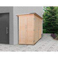 WEKA Gartenhaus, 200 cm x 125 cm, Holz, natur – beige WEKA Gartenhaus, 200 cm x 125 cm, Holz, natur – beige