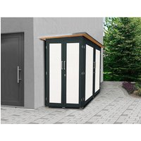 WEKA Ferienhaus, 200 cm x 125 cm, Holz, anthrazit – grau | Holz WEKA Ferienhaus, 200 cm x 125 cm, Holz, anthrazit – grau | Holz