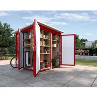 WEKA Gartenhaus, 200 cm x 200 cm, Holz, rot WEKA Gartenhaus, 200 cm x 200 cm, Holz, rot