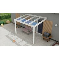 GARDENDREAMS Terrassenüberdachung »Expert«, BxT: 300 x 250 cm, weiß / RAL9016, Glasdach – weiss GARDENDREAMS Terrassenüberdachung »Expert«, BxT: 300 x 250 cm, weiß / RAL9016, Glasdach – weiss
