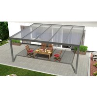 GARDENDREAMS Terrassenüberdachung »Expert«, BxT: 500 x 450 cm, grau / RAL9007 GARDENDREAMS Terrassenüberdachung »Expert«, BxT: 500 x 450 cm, grau / RAL9007