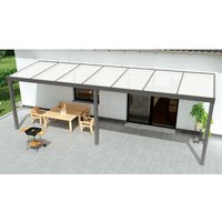 GARDENDREAMS Terrassenüberdachung »Expert«, BxT: 700 x 350 cm, grau / RAL9007 GARDENDREAMS Terrassenüberdachung »Expert«, BxT: 700 x 350 cm, grau / RAL9007
