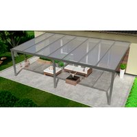 GARDENDREAMS Terrassenüberdachung »Expert«, BxT: 700 x 500 cm, grau / RAL9007 GARDENDREAMS Terrassenüberdachung »Expert«, BxT: 700 x 500 cm, grau / RAL9007