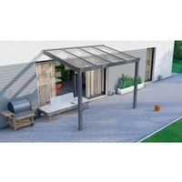 GARDENDREAMS Terrassenüberdachung »Legend«, BxT: 300 x 250 cm, grau / RAL9007, Glasdach GARDENDREAMS Terrassenüberdachung »Legend«, BxT: 300 x 250 cm, grau / RAL9007, Glasdach