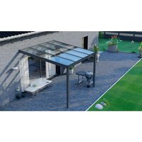 GARDENDREAMS Terrassenüberdachung »Legend«, BxT: 300 x 300 cm, anthrazit / RAL7016, Glasdach – grau GARDENDREAMS Terrassenüberdachung »Legend«, BxT: 300 x 300 cm, anthrazit / RAL7016, Glasdach – grau