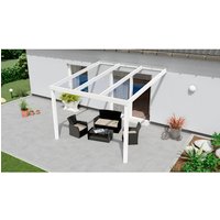 GARDENDREAMS Terrassenüberdachung »Expert«, BxT: 300 x 300 cm, weiß / RAL9016, Glasdach – weiss GARDENDREAMS Terrassenüberdachung »Expert«, BxT: 300 x 300 cm, weiß / RAL9016, Glasdach – weiss
