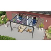 GARDENDREAMS Terrassenüberdachung »Legend«, BxT: 400 x 350 cm, anthrazit / RAL7016, Glasdach – grau GARDENDREAMS Terrassenüberdachung »Legend«, BxT: 400 x 350 cm, anthrazit / RAL7016, Glasdach – grau