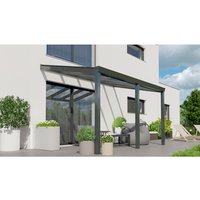 GARDENDREAMS Terrassenüberdachung »Expert«, BxT: 400 x 300 cm, anthrazit / RAL7016, Glasdach – grau GARDENDREAMS Terrassenüberdachung »Expert«, BxT: 400 x 300 cm, anthrazit / RAL7016, Glasdach – grau