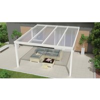 GARDENDREAMS Terrassenüberdachung »Expert«, BxT: 400 x 400 cm, weiß / RAL9016 – weiss GARDENDREAMS Terrassenüberdachung »Expert«, BxT: 400 x 400 cm, weiß / RAL9016 – weiss