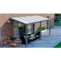 GARDENDREAMS Terrassenüberdachung »Legend«, BxT: 500 x 250 cm, grau / RAL9007 GARDENDREAMS Terrassenüberdachung »Legend«, BxT: 500 x 250 cm, grau / RAL9007