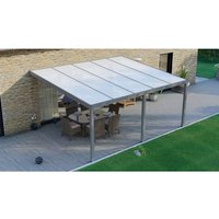 GARDENDREAMS Terrassenüberdachung »Legend«, BxT: 500 x 450 cm, grau / RAL9007 GARDENDREAMS Terrassenüberdachung »Legend«, BxT: 500 x 450 cm, grau / RAL9007