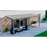 GARDENDREAMS Terrassenüberdachung »Legend«, BxT: 600 x 250 cm, grau / RAL9007, Glasdach GARDENDREAMS Terrassenüberdachung »Legend«, BxT: 600 x 250 cm, grau / RAL9007, Glasdach