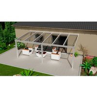 GARDENDREAMS Terrassenüberdachung »Legend«, BxT: 600 x 350 cm, grau / RAL9007 GARDENDREAMS Terrassenüberdachung »Legend«, BxT: 600 x 350 cm, grau / RAL9007