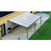 GARDENDREAMS Terrassenüberdachung »Legend«, BxT: 600 x 450 cm, grau / RAL9007 GARDENDREAMS Terrassenüberdachung »Legend«, BxT: 600 x 450 cm, grau / RAL9007